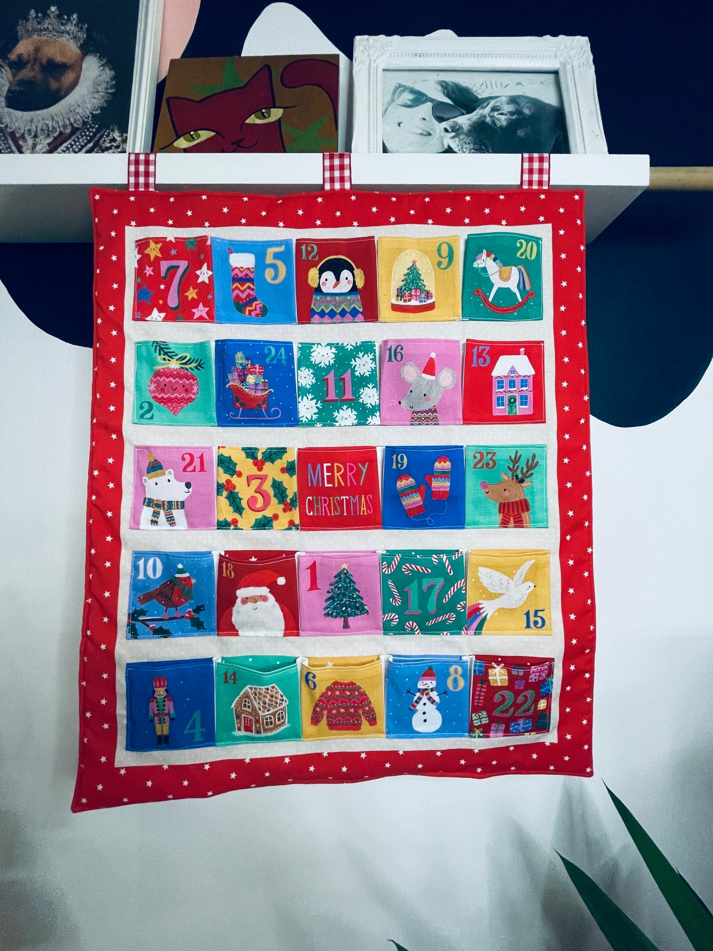 Reusable Christmas advent calendar, Jolly & Bright, Not Personalised