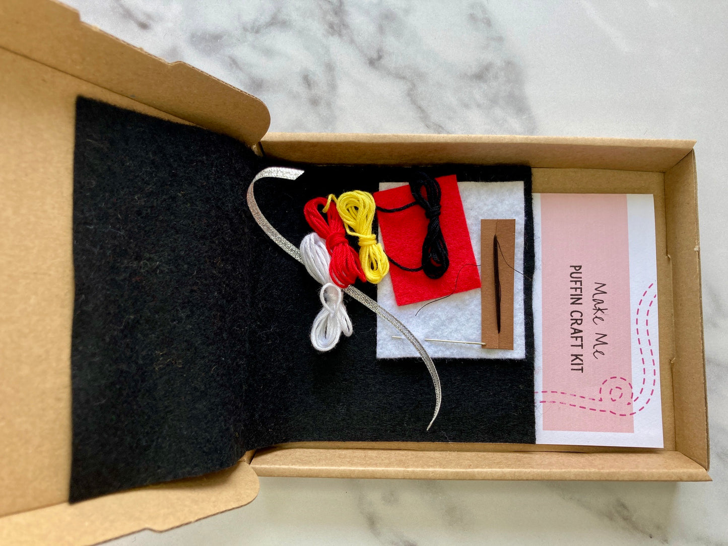 DIY Felt puffin Kit, suitable for beginners