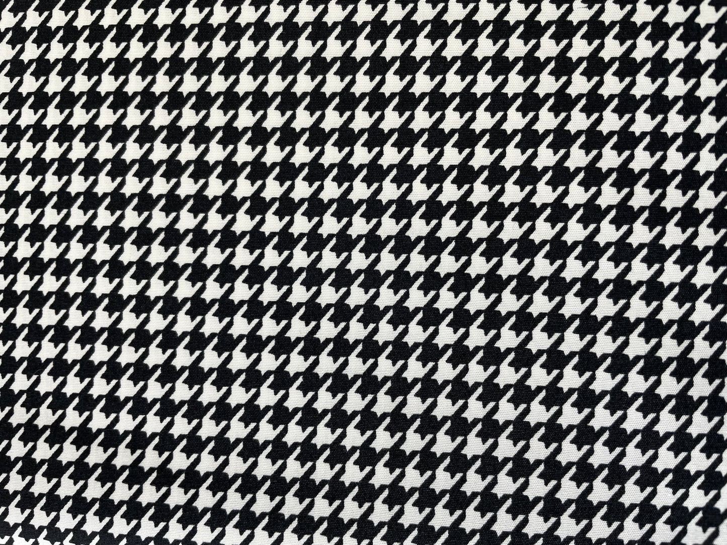 Black and white cotton, fabric, Houndstooth fabric, by AGF Studio
