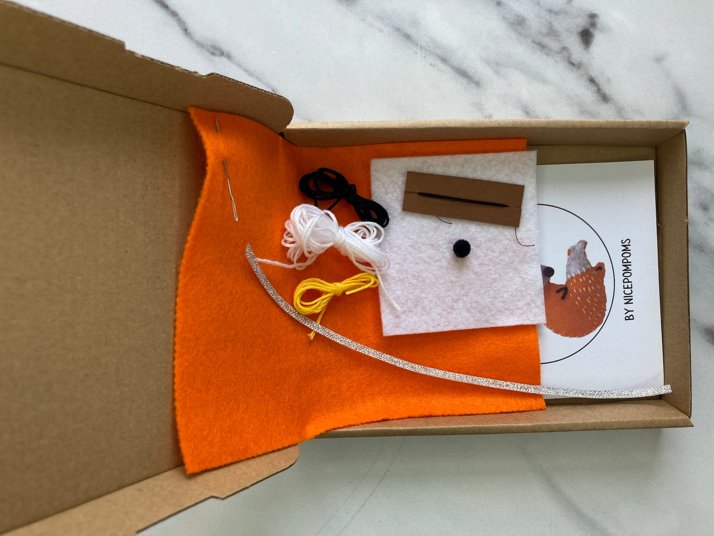 DIY Felt fox Kit, suitable for beginners