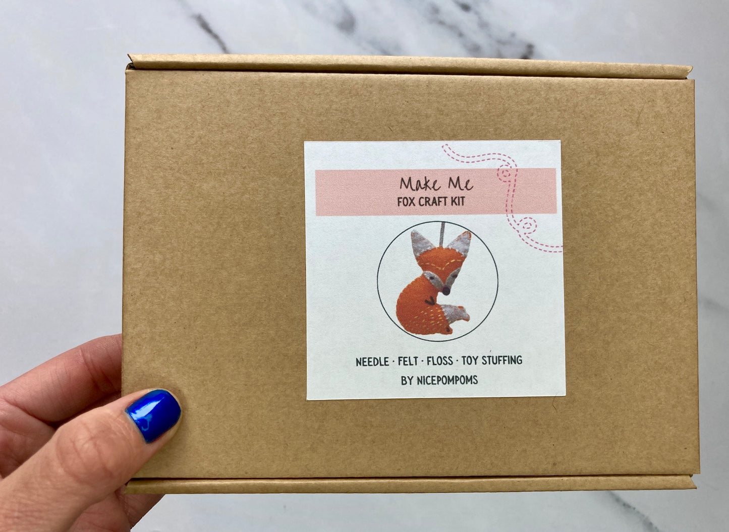DIY Felt fox Kit, suitable for beginners