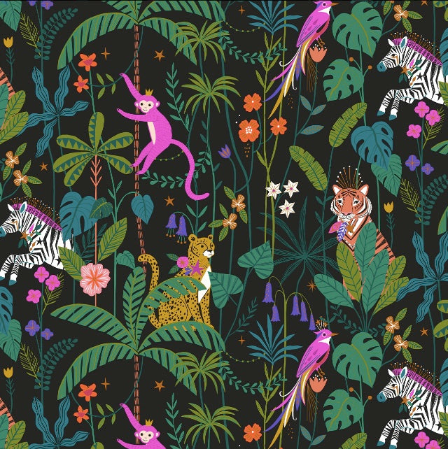 Jungle Luxe cotton fabric, by Dashwood Studio, OEKO-TEX certified