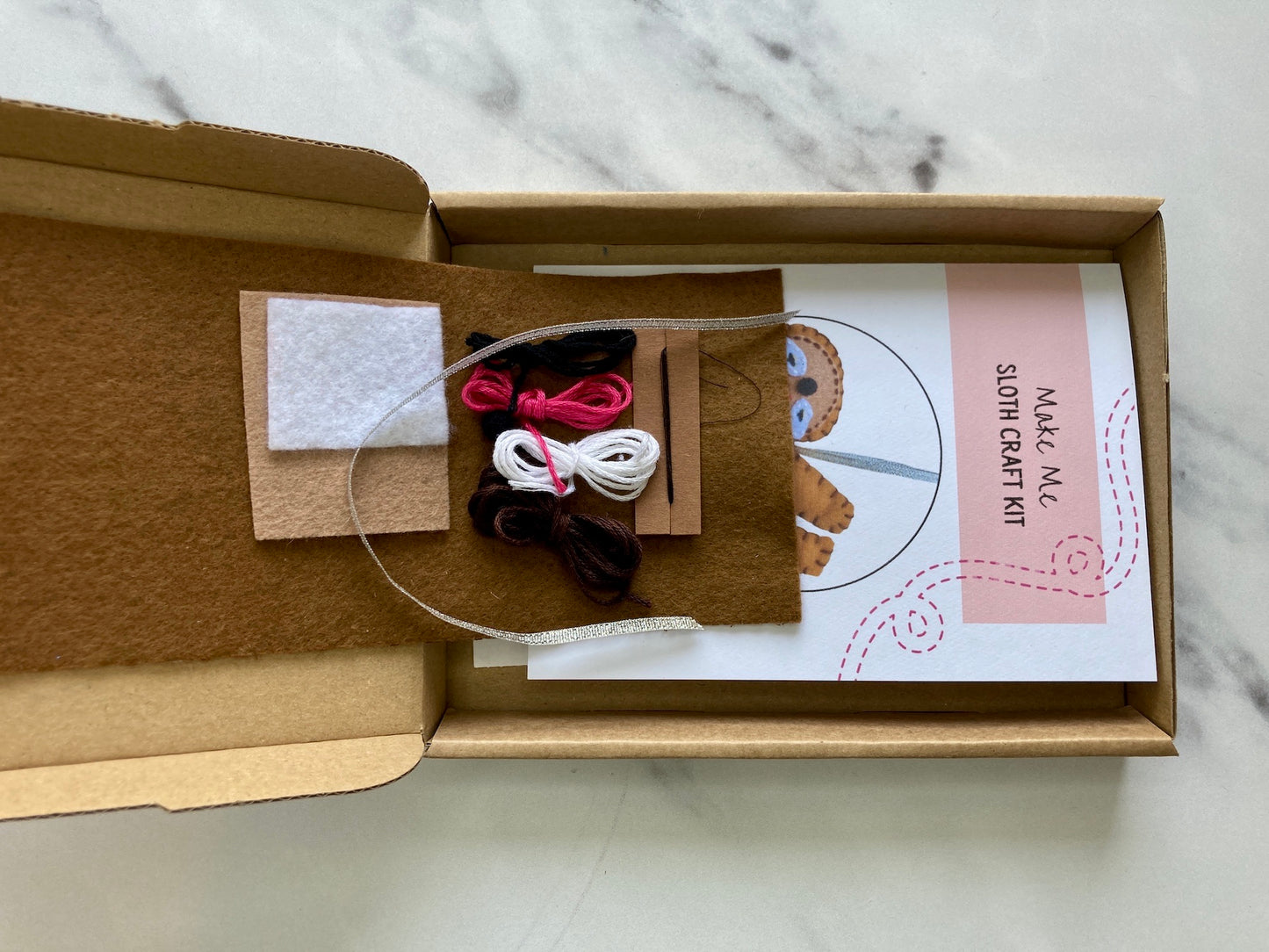 DIY Felt sloth Kit, suitable for beginners