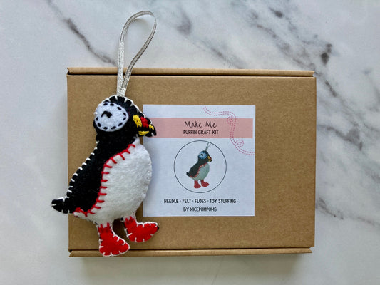 DIY Felt puffin Kit, suitable for beginners