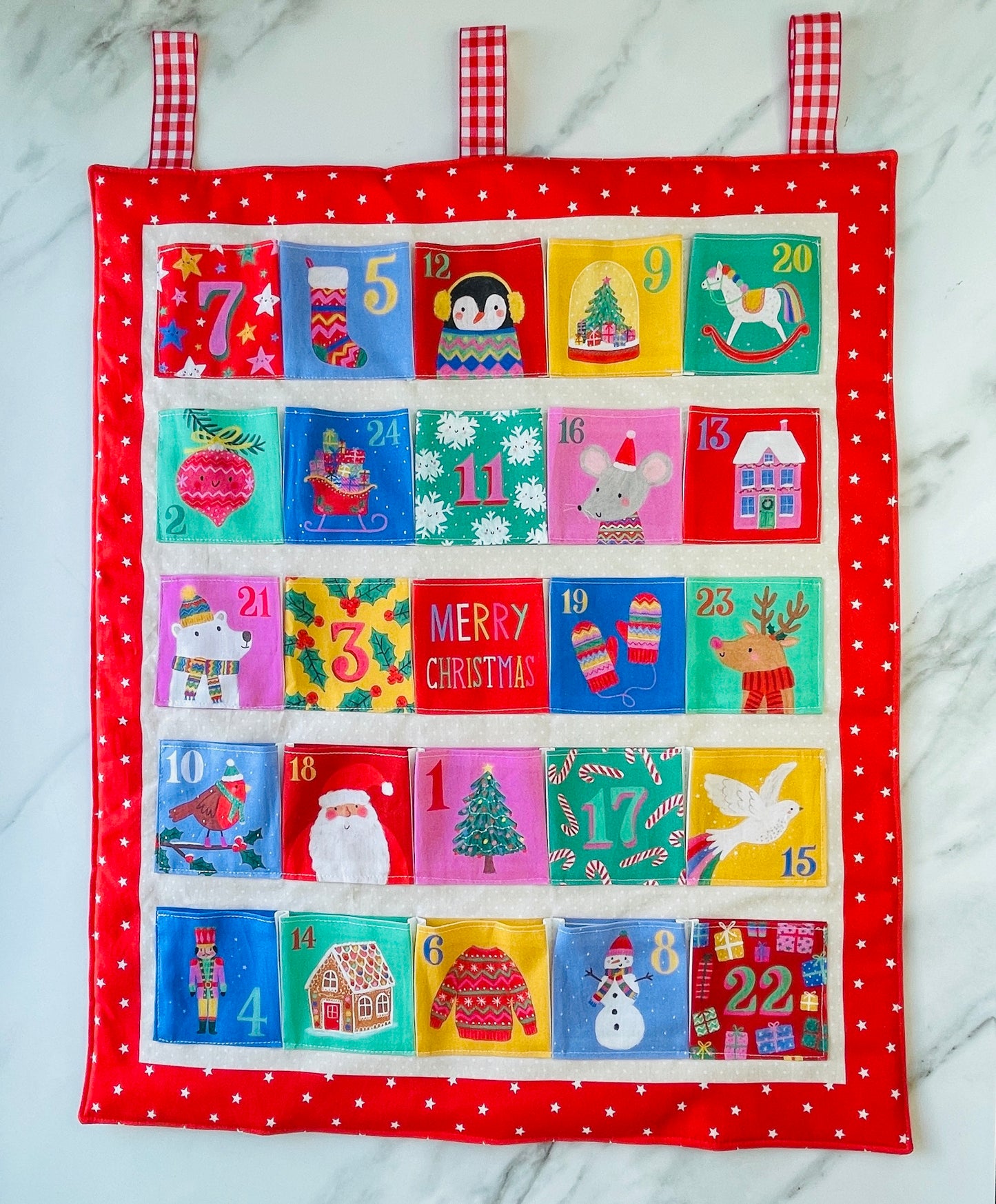 Reusable Christmas advent calendar, Jolly & Bright, Not Personalised