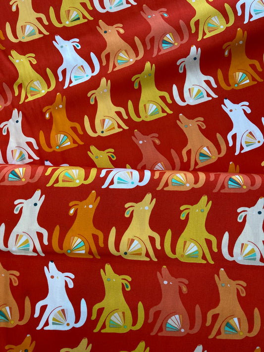 Happy Howl cotton fabric, from Art Gallery fabrics