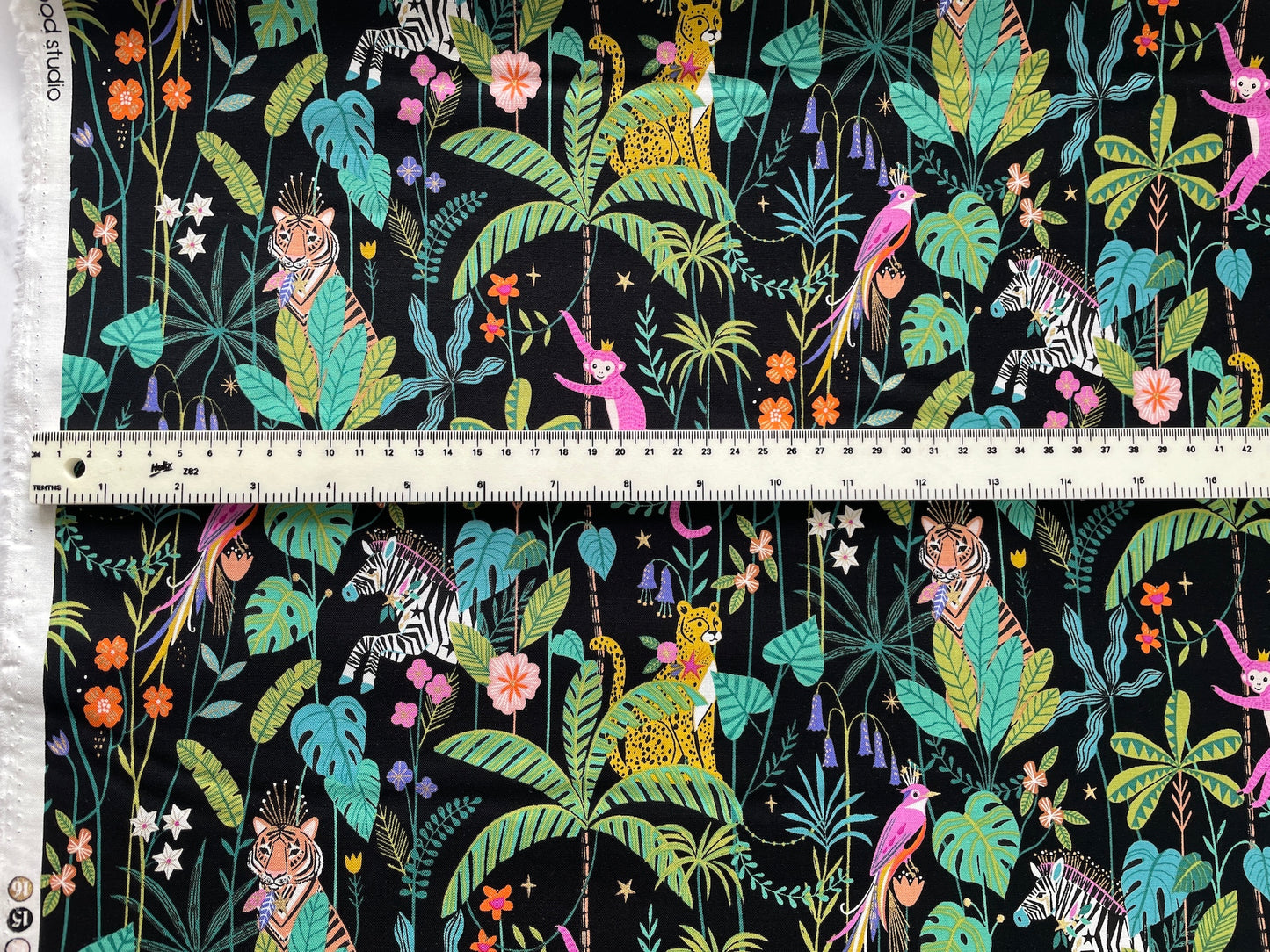 Jungle Luxe cotton fabric, by Dashwood Studio, OEKO-TEX certified