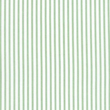 Sage green and white cotton fabric