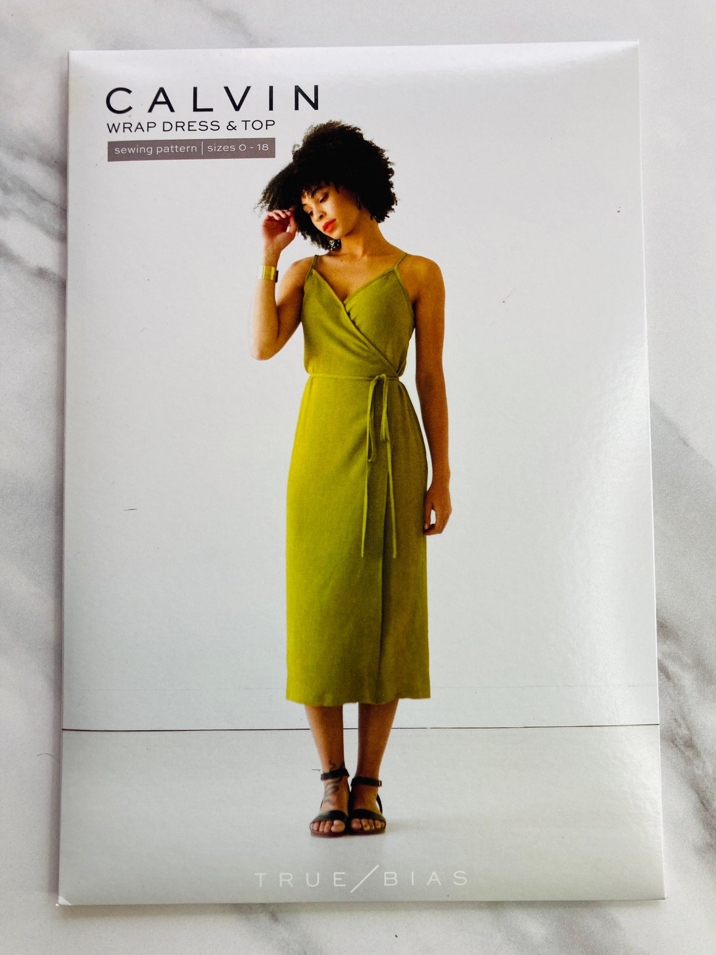 Wrap dress sewing pattern, from True Bias