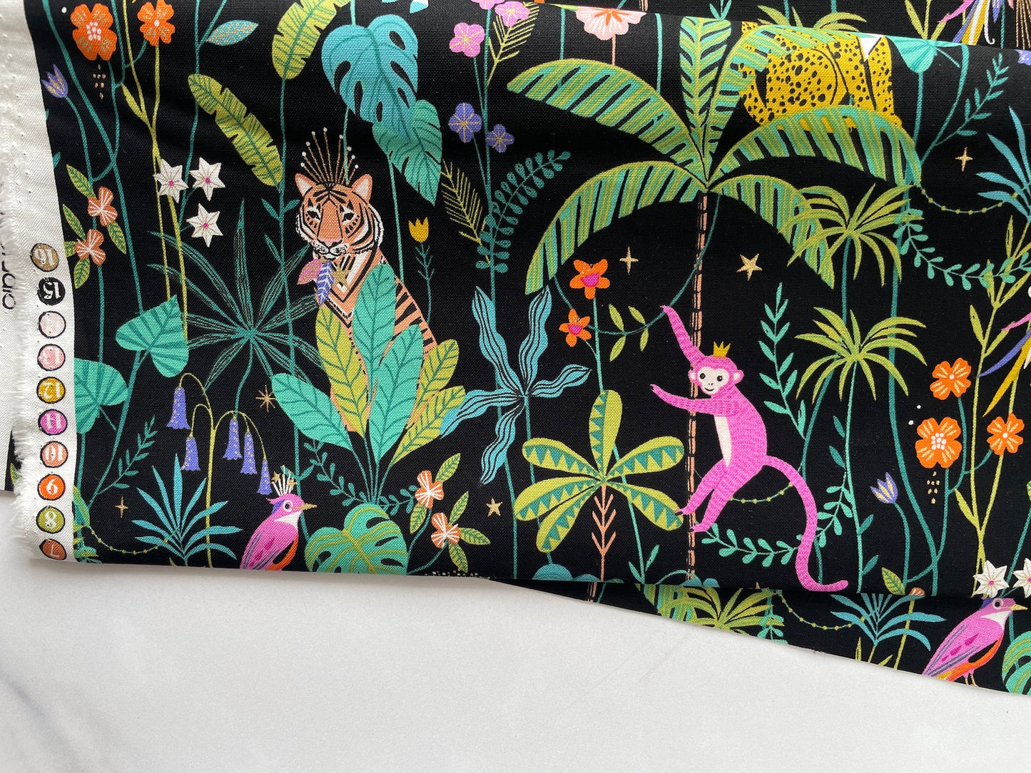 Jungle Luxe cotton fabric, by Dashwood Studio, OEKO-TEX certified