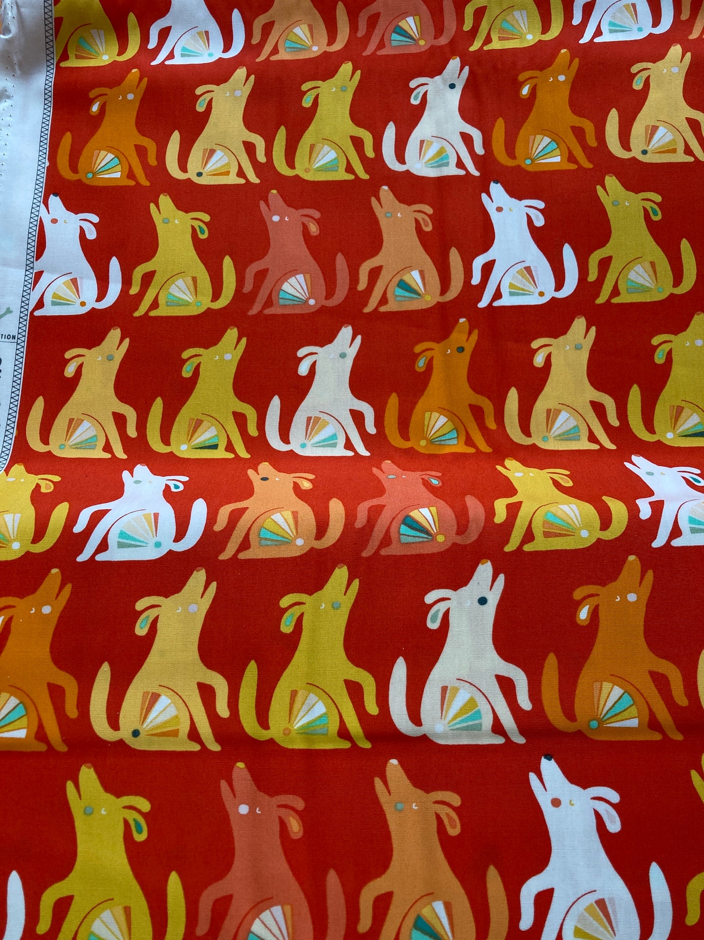 Happy Howl cotton fabric, from Art Gallery fabrics