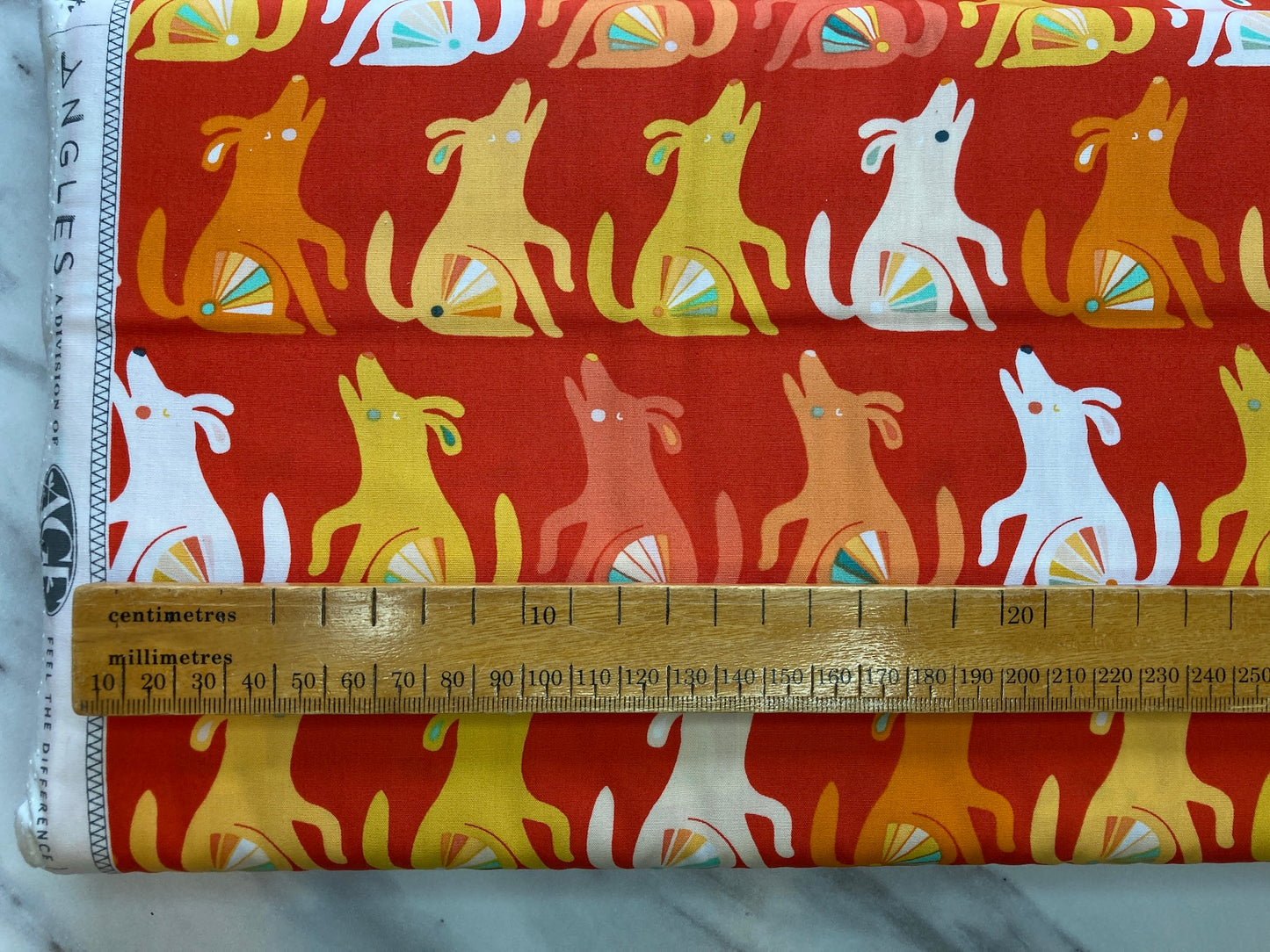 Happy Howl cotton fabric, from Art Gallery fabrics