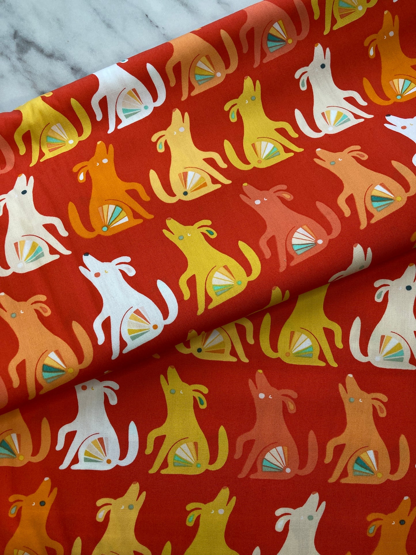 Happy Howl cotton fabric, from Art Gallery fabrics